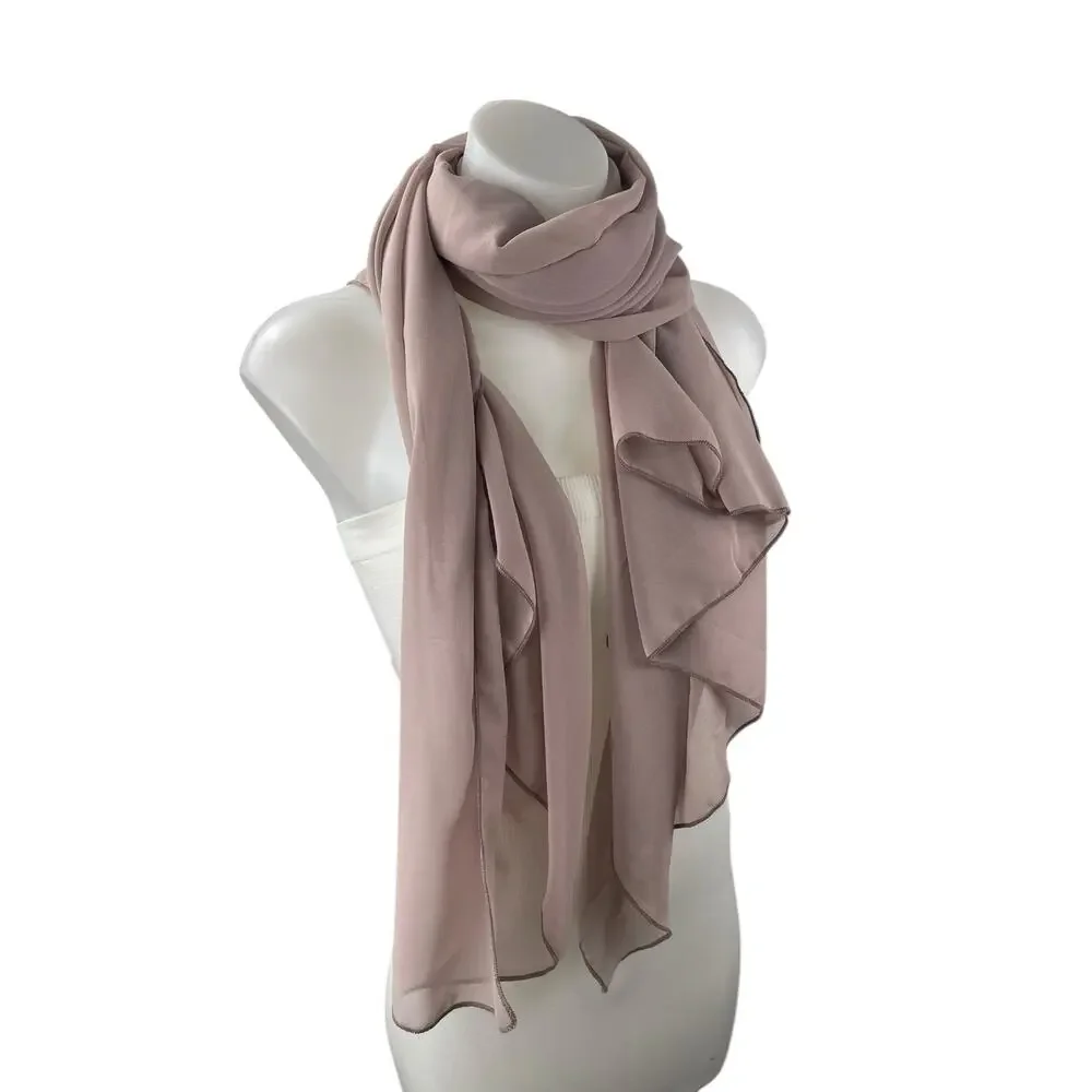 NEW Ekouaer Women's Pink Blush Warmer Snow Shawl Wrap Winter Neck Scarf M